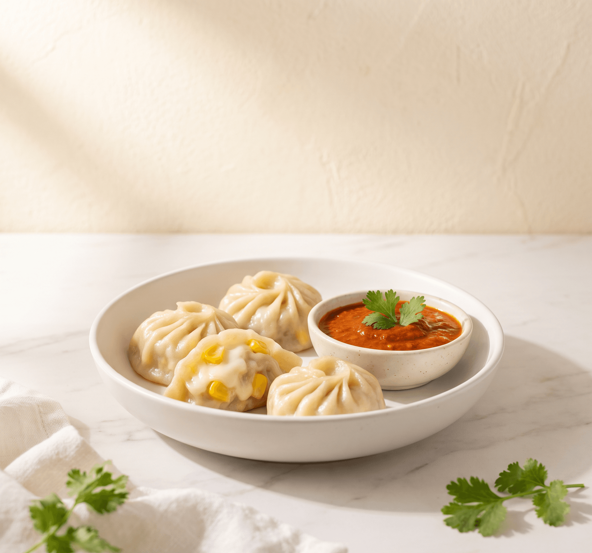 Frozen Cheese Corn Momos
